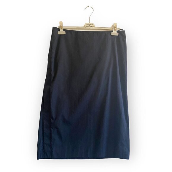 Jil Sander Blue Midi Skirt, Size 42‎ EU (German size) - Picture 1 of 13